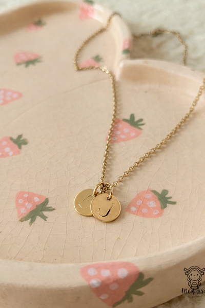 CADENITA MEDALLA DOBLE - dorado