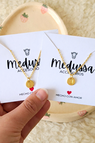 CADENITA MEDALLA SIMPLE - dorado