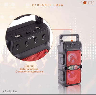 Parlante Portátil con Batería KANJIHOME Modelo FH-FURA