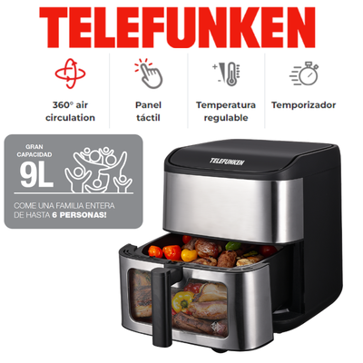 Freidora De Aire TELEFUNKEN Easyfryer 9000 - Familiar 9 Litros