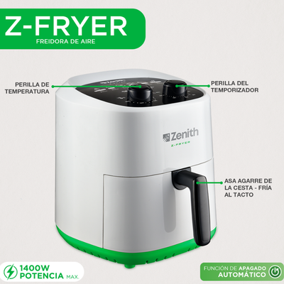 Freidora de Aire Sin Aceite ZENITH Z-Fryer 3.6Lts