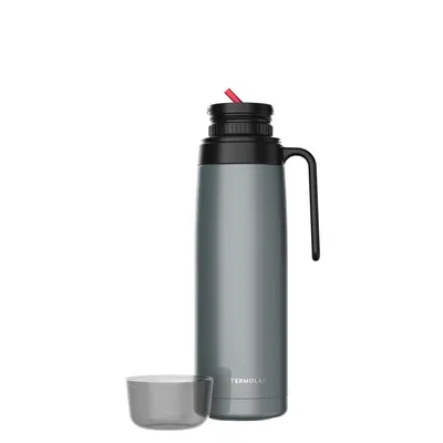 Termo Acero Inox TERMOLAR R-EVOLUTION 1 Litro -Pico Matero- Color Gris Plomo