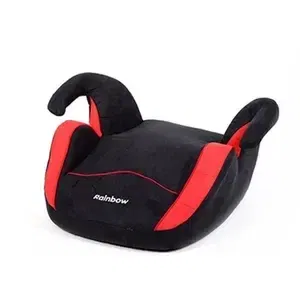 Asiento Booster para auto - RAINBOW modelo Alexis - Color Negro y Rojo