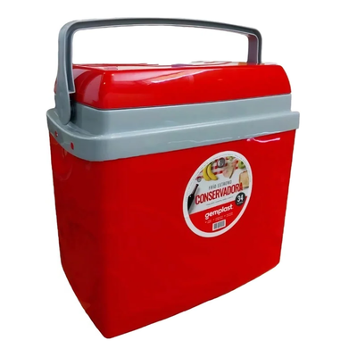 CONSERVADORA 34 lts Gemplast color roja