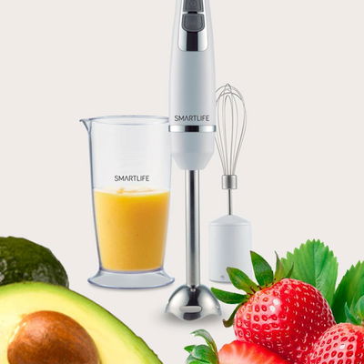 Mixer con Vaso Medidor y Accesorio Batidor SMARTLIFE- Modelo SL-SM6038WPN