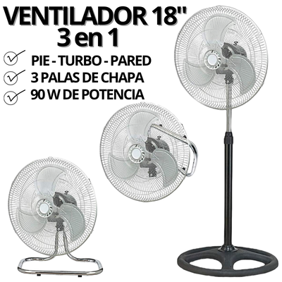 Ventilador 18 '' 3 en 1 KANJIHOME KJH-FH1811