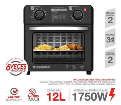 FREIDOR DE AIRE TELEFUNKEN AERO FRYER120 12 lts