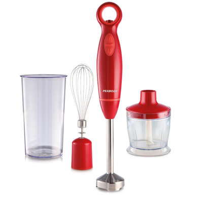 Licuadora de mano MIXER PEABODY CON ACCESORIOS PE-LMA323R