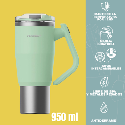 VASO TÉRMICO MUG PEABODY  950 ml - Color VERDE