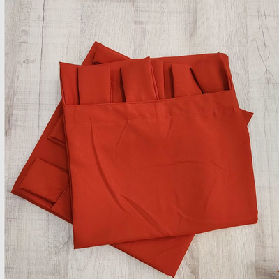 Cortina de Ambiente -Tropical Mecánico 2 paños de 1.30x2.05 mts Cada 1 - Color Rojo