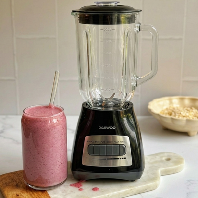 Licuadora DAEWOO Organic Blender 650W Jarra de Vidrio  modelo DIBL811GN color negro