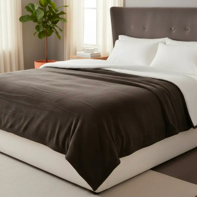 FRAZADA POLAR CORDERITO  2 y 1/2 plazas 