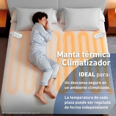  Manta Térmica CLIMATIZADOR SILFAB PARA CAMA de 2PLAZAS MTD100