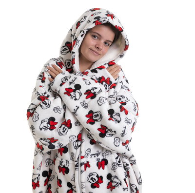 Hoodie - Maxibuzo con Corderito MINNIE - PIÑATA - Super calentitos