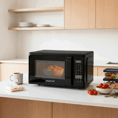 Microondas SMARTLIFE 23 Litros con grill SL-MWO23MDGB color negro