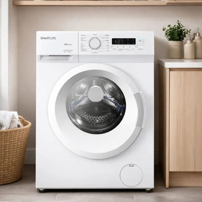 Lavarropas Automático SMARTLIFE 8 Kg 1400RPM  SLIM Color blanco 