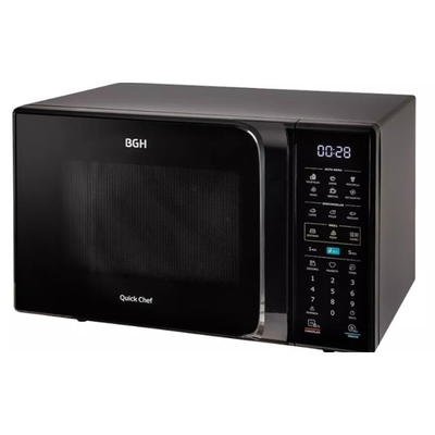 Microondas BGH Quick Chef Digital con Grill 28 lts color negro modelo B228DN20 