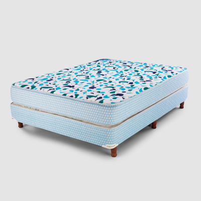 Colchón de Espuma y Sommier SUAVEGOM 2 y 1/2 Plaza modelo COMFORT