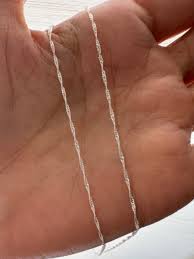 CADENA SINGAPUR PLATA 925