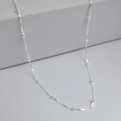 CADENA BOLITAS PLATA ITALIANA 925