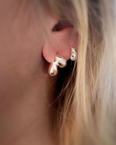 aros gota labrada plata 925