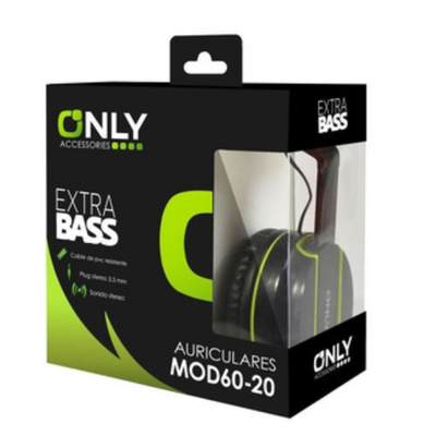 AURICULAR VINCHA ONLY EXTRABASS MOD 60-20