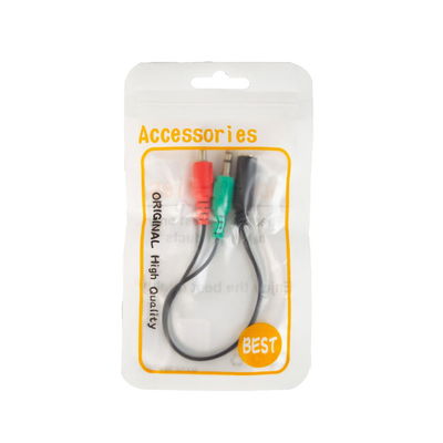 Adaptador 3,5 Aux. 1 Hembra a 2 Machos