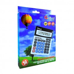 Calculadora GLOBAL Metallica 12D