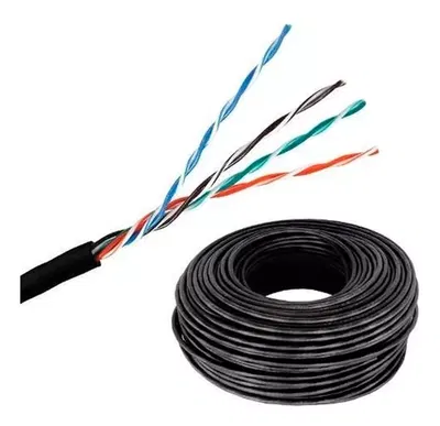 CABLE UTP HIKVISION CAT5 EXTERIOR 4 PAR 100% COBRE