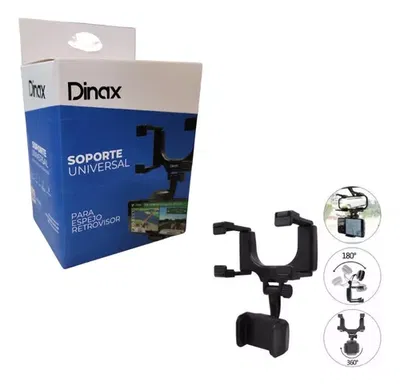 SOPORTE PARA CELULAR PARA ESPEJO RETROVISOR DINAX