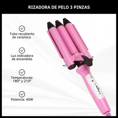 RIZADOR DE PELO DINAX 3 PINZAS 110W 