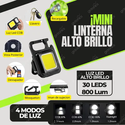 MINI LINTERNA COB MULTIUSO HY-07