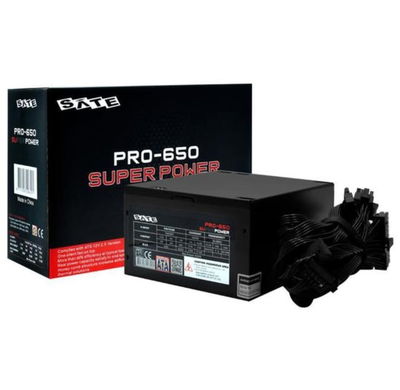 FUENTE ALIMENTACION PC SATE 650W 80 PLUS BRONCE