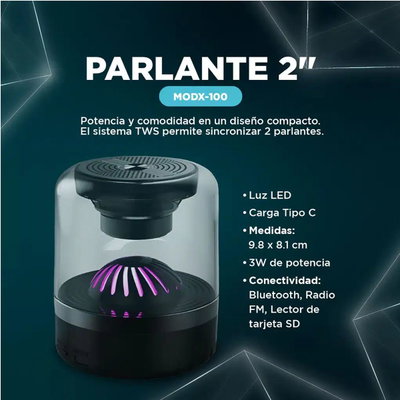 PARLANTE XAEA 2" FISSION MOD100