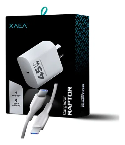 CARGADOR XAEA RAPTOR TC MOD507 5.1A 220V 45W FC INCLUYE CABLE C A C