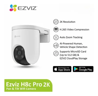 CAMARA EZVIZ H8C PRO 2K 3MP WIFI EXTERIOR MOTORIZADA