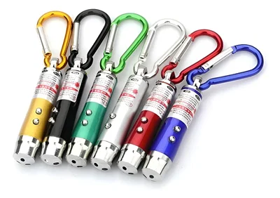MINI LINTERNA CON LASER PORTABLE