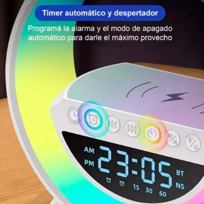 CARGADOR INALAMBRICO CON LAMPARA PARLANTE BT-3401