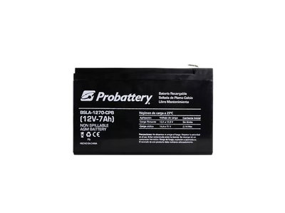 BATERIA PROBATTERY PLOMO CALCIO 12V/7A (UPS / ALARMA)