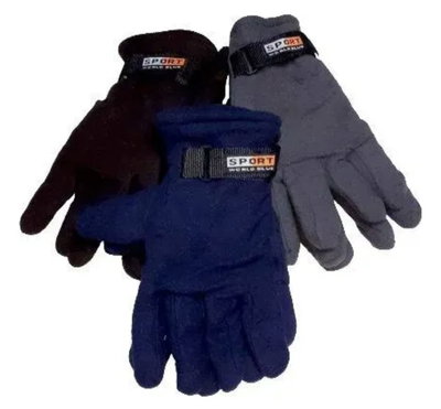 GUANTES POLAR SPORT SUJETA MUÑECA 26X12CM