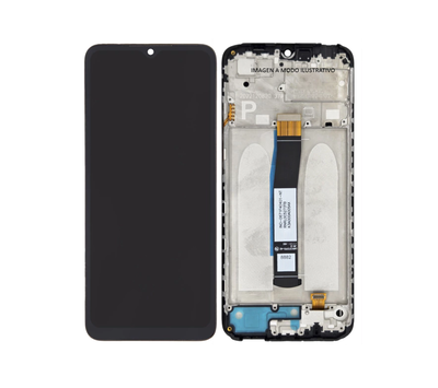 MODULO XIAOMI REDMI 10C/POCO C40 CON MARCO PREMIUM NEGRO 14657-9