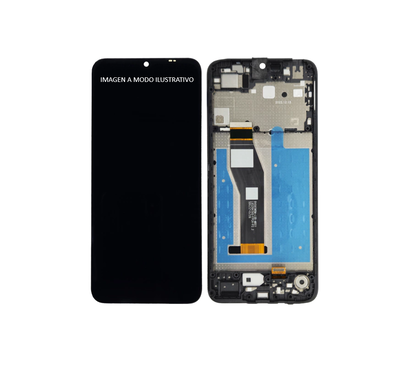 MODULO MOTO E13 CON MARCO PREMIUM NEGRO 14652-4