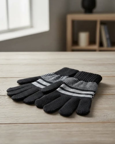 GUANTES CON RAYAS INVIERNO 22X12CM GBYM13