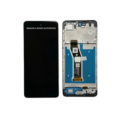 MODULO MOTO E14/G04/G04S CON MARCO PREMIUM NEGRO 14638-8