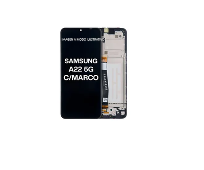 MODULO SAMSUNG A22 5G CON MARCO PREMIUM NEGRO 14633-3