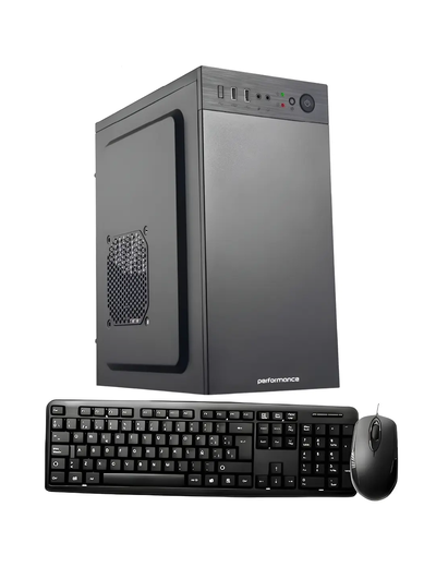 GABINETE PERFORMANCE MATE FUENTE 500W C/ KIT TECLADO+MOUSE