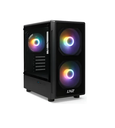 GABINETE PC GAMER LNZ M10 VIDRIO 3 FAN S/FUENTE