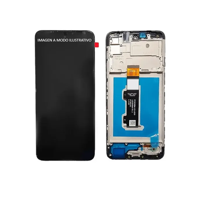 MODULO MOTO E30/E40 CON MARCO PREMIUM NEGRO 14655-5