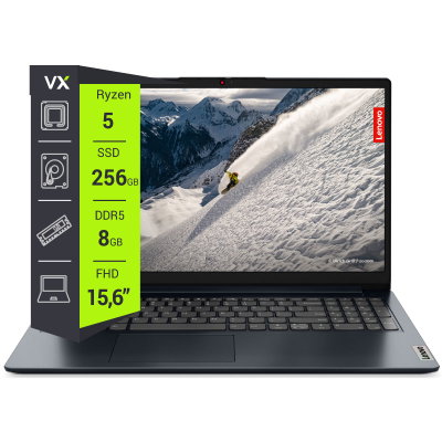 NOTEBOOK LENOVO 15AMN7 RYZEN 5-7520U /SSD 256GB / DDR5 8GB / 2.8GHZ/ 15.6"/ WIN 11