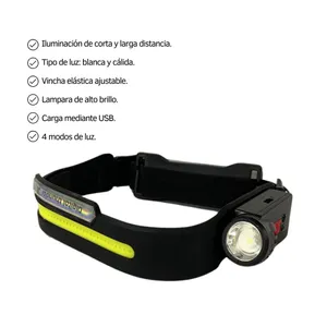 LINTERNA VINCHA DOBLE LED CON SENSOR